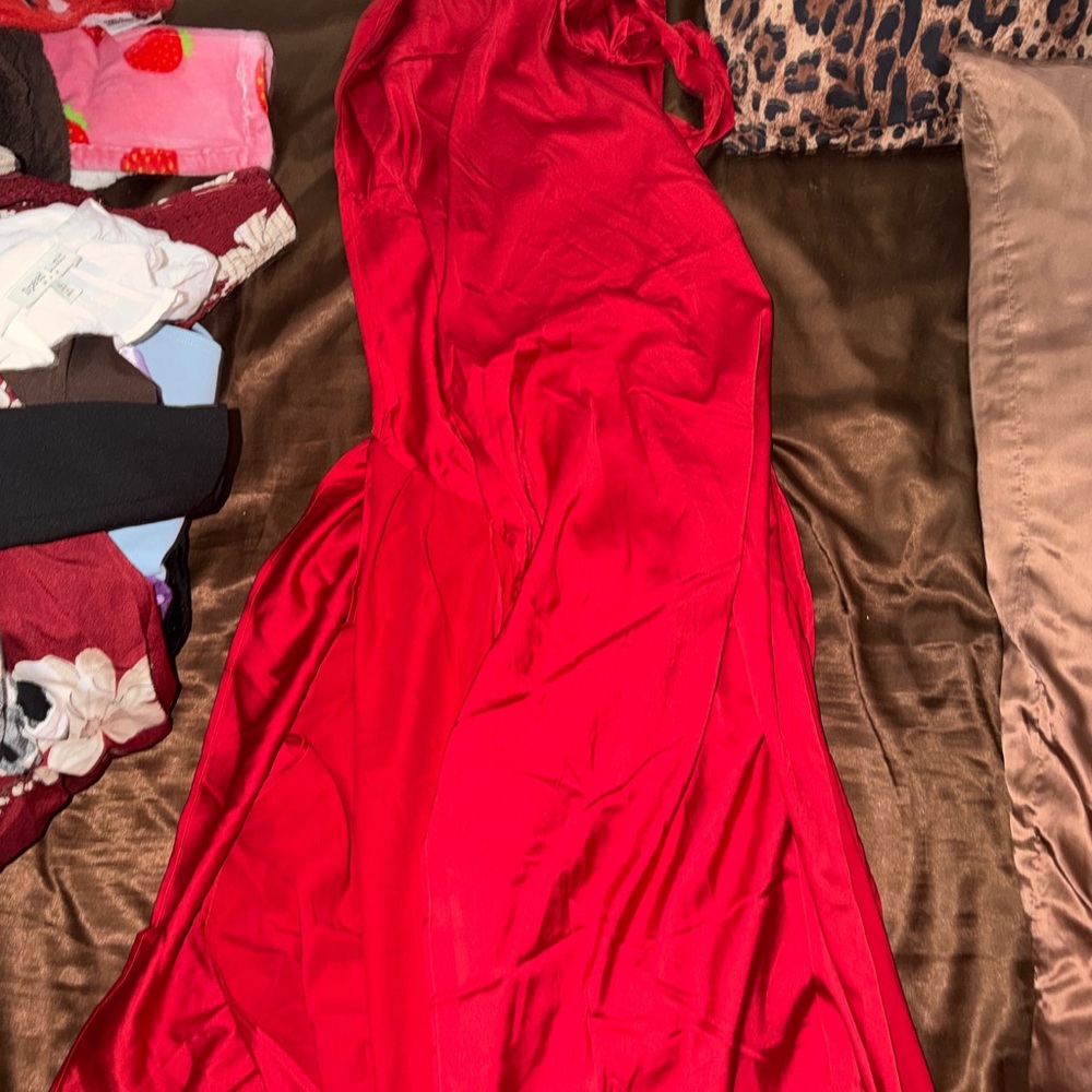 Fashion Nova Vibrant Red Maxi Dress